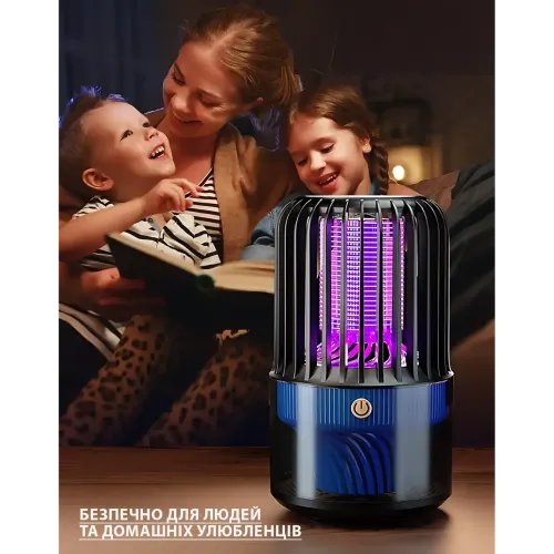 Электрическая ловушка для комаров и мух 3в1 V15 strong electricity AND1252  с аккумулятором 3000 мАч, USB - фото 6
