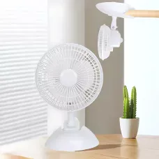 Настільний вентилятор MS-1623 Fan 2 в 1 з прищіпкою, 6 (15 см), 3 режими, поворот 90°, від 220 В
