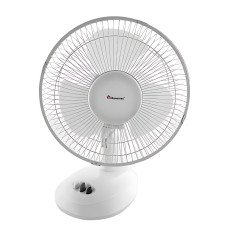 Настольный вентилятор Domotec MS-1624 Fan 9, 25 Вт, 2 скорости, поворот и наклон, съёмная решётка, белый