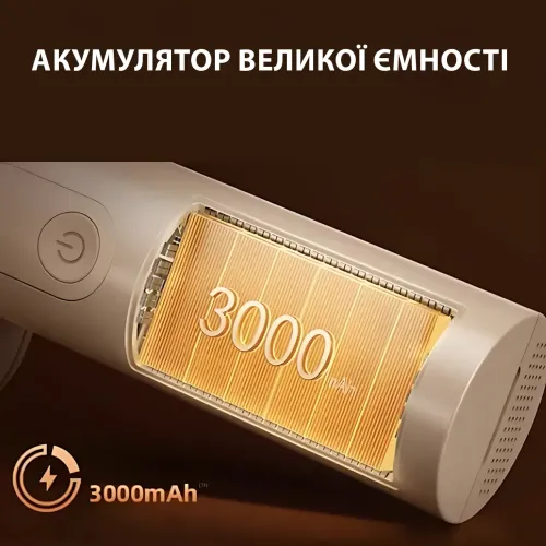 Електрична машинка для видалення ковтунців Grinder LY-857 — подвійна головка, 3 швидкості, 3000 мА·год, Type-C - фото 4