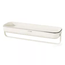 Полка для ванной с держателем для полотенца TOWEL BAR LY-840, навесная, ABS-пластик, 41×12×6 см, без сверления