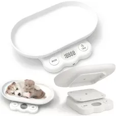 Цифровые весы Weighing by weight AND 0.1 г–5 кг, 30×16×16 см, съёмный поддон, USB/AAA, для кухни, животных