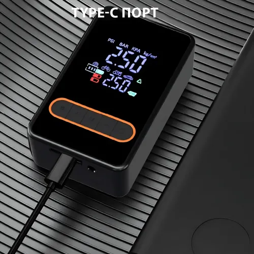 Автомобильный компрессор-насос Car Air Pump CX-329, 30 л/мин, 150 PSI, 1800 мАч, манометр, фонарик - фото 7