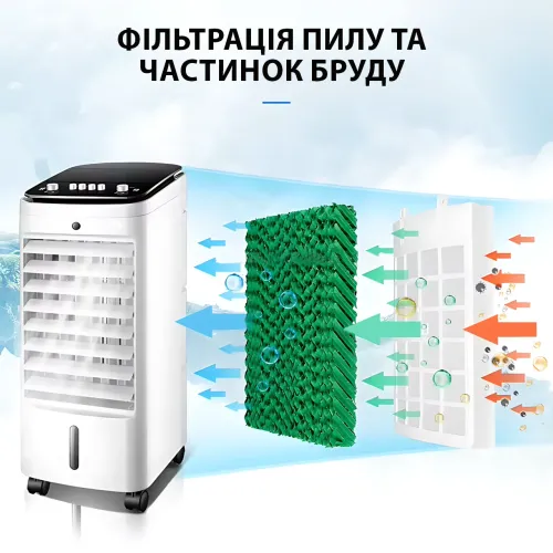 Кліматичний комплекс Crownberg CB-7853 4-в-1: кондиціонер-охолоджувач, зволожувач, вентилятор, очисник - фото 8