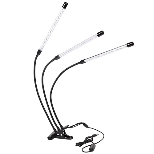 Фітолампа 3в1 FitoGrowLamp MA597 30 Вт, гнучка, 8 режимів яскравості, таймер, повний спектр, USB, 54 LED діоди - фото 2
