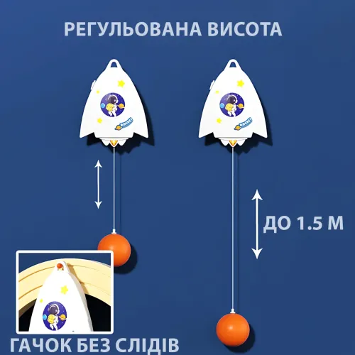 Дитячий ігровий набір 2 в 1 для пінг-понгу та тенісу MA590 — з ракетками, м'ячами, підвісним тренажером - фото 5