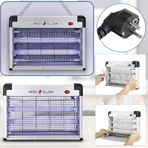 Электрическая инсектицидная лампа-ловушка Pest Killer ZCTT-L16, 16 Вт, 220В, 35×24×9 см, для комаров и мух