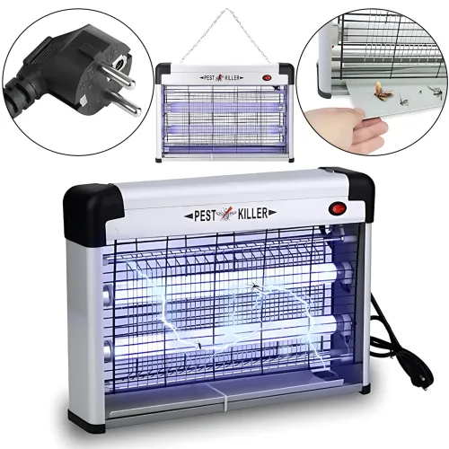 Електрична інсектицидна лампа-ловушка Pest Killer ZCTT-L20, 20 Вт, 220 В, 40×28×9 см, для комарів і мух