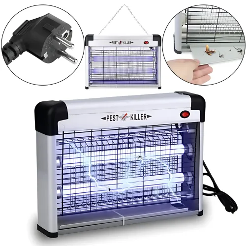 Электрическая инсектицидная лампа-ловушка Pest Killer ZCTT-L20, 20 Вт, 220В, 40×28×9 см, для комаров и мух