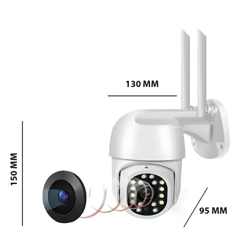Поворотна Wi-Fi камера відеоспостереження 5MP HX-A1536C Ziicam (3.6 мм), IP66, з ІЧ-підсвіткою, мікрофоном - фото 9