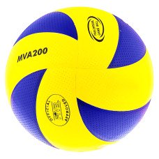 Волейбольный мяч тренировочный Mikasa MV200W MA290, размер 5, 8 панелей, термошов, бутиловая камера, кожзам