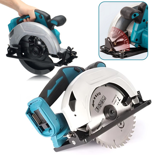 Акумуляторна циркулярна пила KRAFFTEC 48 V, 800 Вт, 10800 об./хв, диск 185 мм, глибина різання 45 мм, 2 акб - фото 7