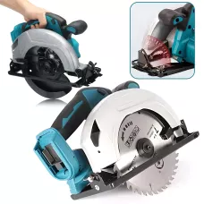 Акумуляторна циркулярна пила KRAFFTEC 48 V, 800 Вт, 10800 об./хв, диск 185 мм, глибина різання 45 мм, 2 акб