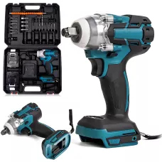 Акумуляторний шурупокрут-гайковерт Krafftec 48 V, 6.0 Ah, 2 швидкості, 3000 об./хв, 2 акб, 25 насадок, у кейсі