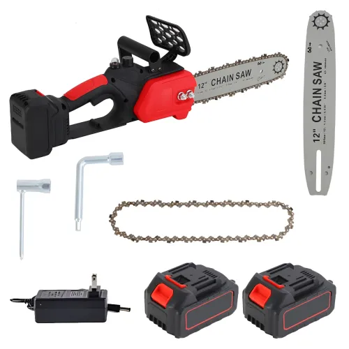 Аккумуляторная цепная пила DOMOTEC Chain Saw 12–16, универсальная шина, 2 аккумулятора 48V, зарядное - фото 18