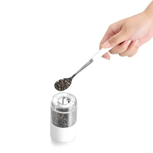 Электрическая автоматическая мельница DISPENER для соли и перца, с подсветкой, керамический механизм - фото 8