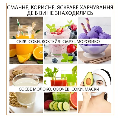 Портативний блендер-пляшка AND 1325, бездротовий, 600 мл, для смузі, коктейлів, соків, USB-зарядка, 6 лез - фото 14