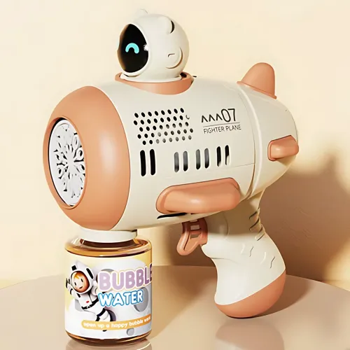 Дитячий автоматичний пістолет-кулемет для мильних бульбашок Toy Bubble Gun AND 388-10 з підсвіткою і звуком - фото 6