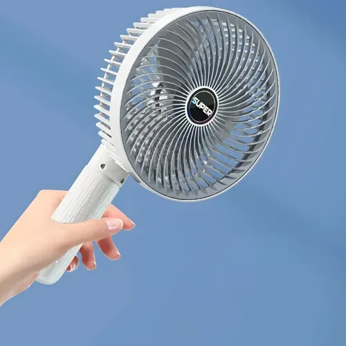 Вентилятор Mini USB Fan XL-1293 дротовий, з прищіпкою, безщітковий мотор, 3 швидкості, поворот 120°, білий - фото 4