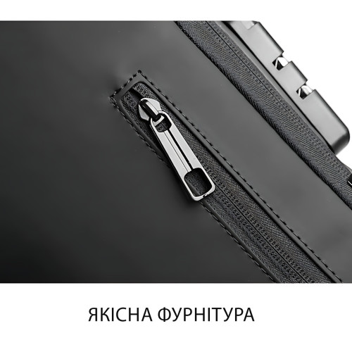 Нагрудная сумка Backpack AND XL1228 с противоугонным кодовым замком, рюкзак с USB, водоотталкивающий - фото 7