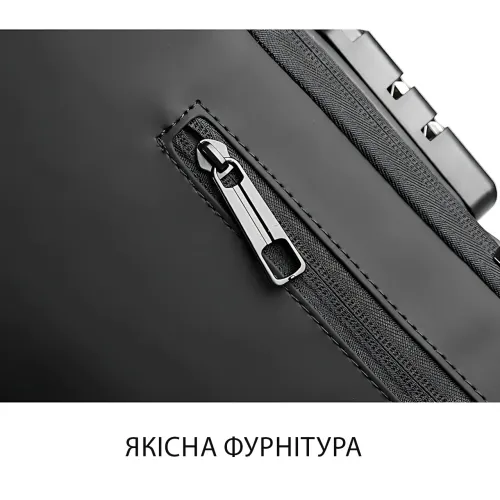 Нагрудна сумка Backpack AND XL1228 з протиприпасованим кодовим замком, рюкзак з USB, водовідштовхувальний - фото 12