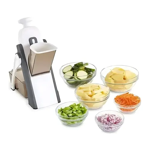 Багатофункціональна овочерізка-слайсер 4в1 Delimano Brava Spring Slicer, регульована товщина 0,1-8 мм - фото 4