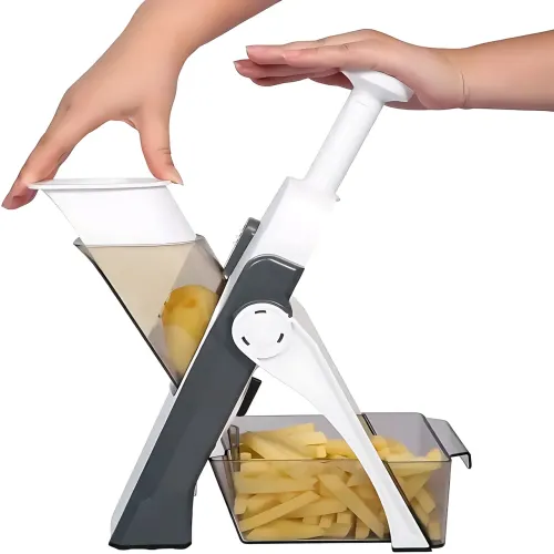 Багатофункціональна овочерізка-слайсер 4в1 Delimano Brava Spring Slicer, регульована товщина 0,1-8 мм - фото 2