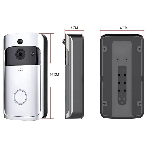 Відеодомофон Wi-Fi V5 720P з нічним баченням, датчиком руху, акумулятором, голосовим викликом - фото 9