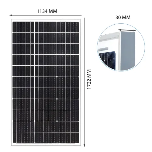 Солнечная панель Wimpex WX-45000, 450W, 38.85V, 11.6A, монокристаллическая, алюминиевая рамка, 1722×1134×30 мм - фото 12