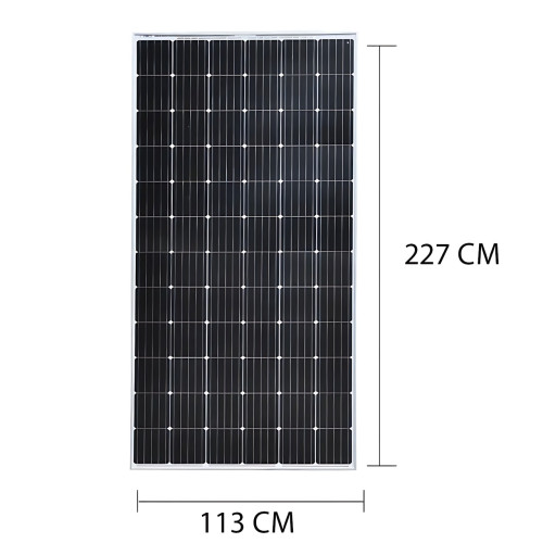 Сонячна панель Wimpex WX-58000 580W, 51.02V, 11.46A — монокристалічний модуль, 227×113×3.0 см - фото 6