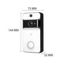UKC Falipsee M5 - IP видеодомофон HD Wi-Fi накладной, угол 166°, IP53, ночное видение, 2-сторонний звук