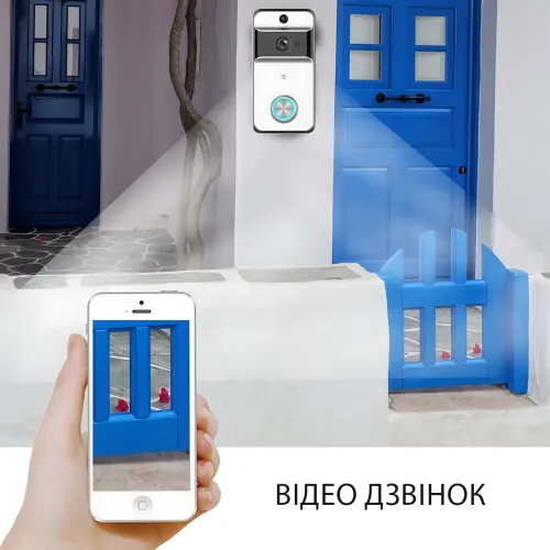 UKC Falipsee M5 — IP відеодомофон HD Wi-Fi накладний, кут 166°, IP53, нічне бачення, 2-сторонній звук - фото 6