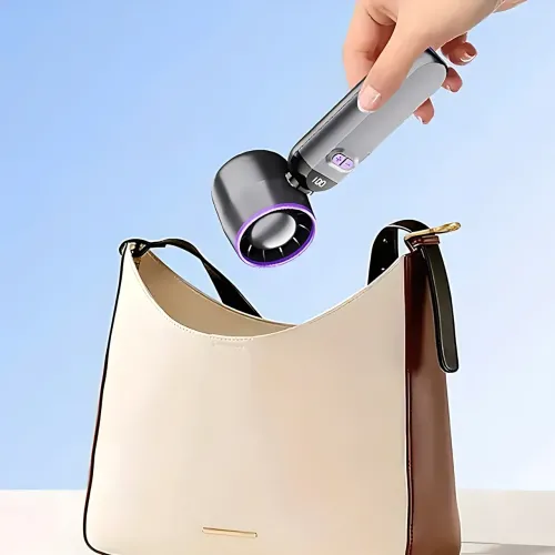 Ручний USB-вентилятор Turbo Fans LY-937, 5 швидкостей, складаний, 3000 мА·год, 5 Вт, сірий - фото 11