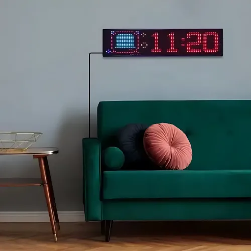 Гнучкий світлодіодний LED-дисплей ART-0566, RGB, Bluetooth керування з телефона та пульта, IP65, 37.4×9.2 см - фото 8