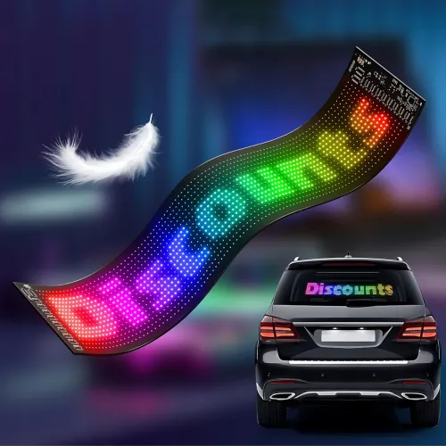 Гибкий LED-дисплей ART-0568 RGB, Bluetooth, Type-C, IP65, управление через телефон и пульт, 89.8×19.2 см - фото 3