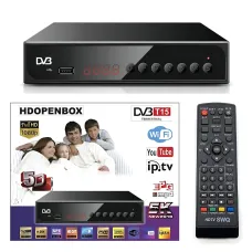 Цифрова приставка DVB-T2 T15 в металевому корпусі з Wi-Fi, дисплеєм, підтримкою Full HD 1080p, Dolby AC3