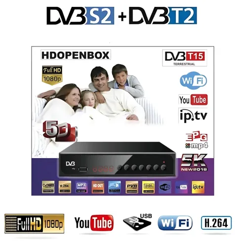 Цифрова приставка DVB-T2 T15 в металевому корпусі з Wi-Fi, дисплеєм, підтримкою Full HD 1080p, Dolby AC3 - фото 8