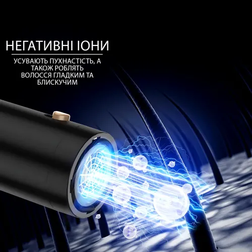 Hot Air Styler 6‑в‑1 ‒ многофункциональная фен‑расческа: сушит, укладывает, завивает и разглаживает, ионизация - фото 4
