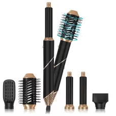 Hot Air Styler 6-в-1 — багатофункціональна фен-розчіска: сушить, укладає, завиває та згладжує, іонізація