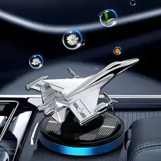 Автомобильный ароматизатор VERT-05 Самолёт F15 с вращающимся пропеллером, солнечной панелью, освежитель в авто