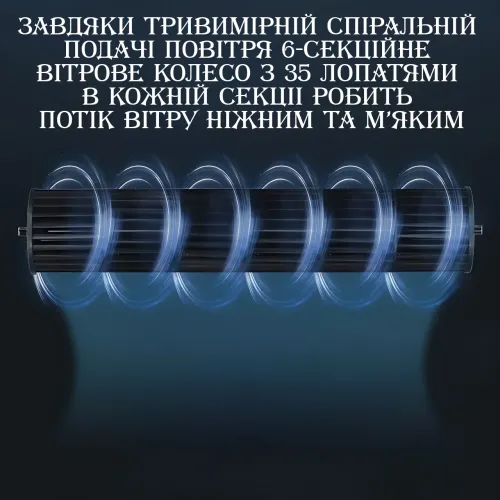 Вентилятор колонний Zepline ZP-138, 500 Вт, 3 швидкості, таймер 60 хв, нахил і поворот - фото 4