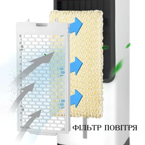 Кондиціонер з обігрівом і зволоженням Zepline ZP-107, 3500 Вт/1200 Вт, бак 5 л, на площу до 20 м2, сенсор - фото 4