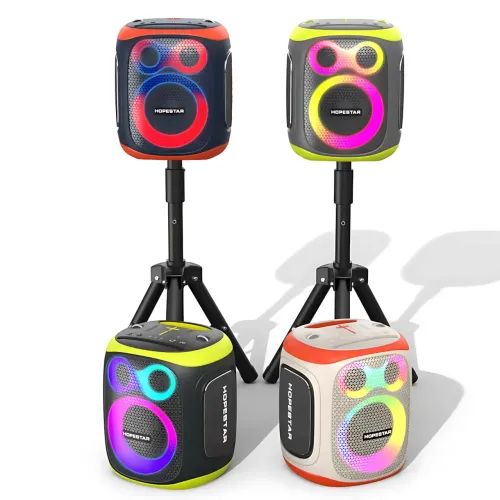 Беспроводная Bluetooth колонка Hopestar Party 130, 120 Вт, 22000 мАч, 2 микрофона, караоке, TWS, LED, IPX5 - фото 12