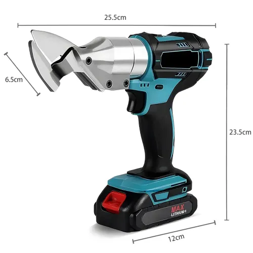 Акумуляторні ножиці для металу Krafftec DJS130RFE 36V 5 А·год, 2 АКБ, кейс, поворотна головка 360°, до 1.8 мм - фото 16