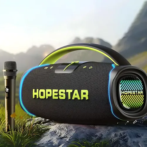 Портативна Bluetooth-колонка Hopestar A65 300 Вт з мікрофоном, акумулятором, RGB, TWS, IPX6, USB/TF/AUX - фото 6