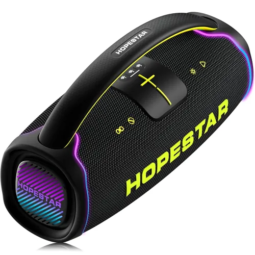 Портативна Bluetooth-колонка Hopestar A65 300 Вт з мікрофоном, акумулятором, RGB, TWS, IPX6, USB/TF/AUX - фото 3