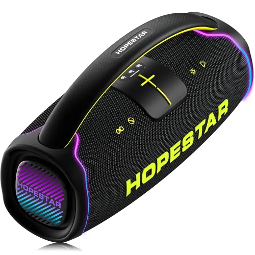 Портативна Bluetooth-колонка Hopestar A65 300 Вт з мікрофоном, акумулятором, RGB, TWS, IPX6, USB/TF/AUX - фото 4