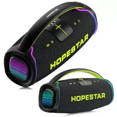 Портативная Bluetooth колонка Hopestar A65 300 Вт с микрофоном, аккумулятором, RGB, TWS,  IPX6, USB/TF/AUX