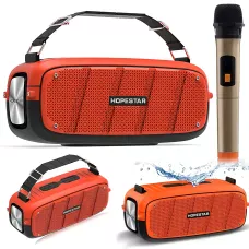 Портативна Bluetooth-колонка Hopestar A20 PRO з мікрофоном, Power Bank, вологозахистом IPX6, 55 Вт, АКБ