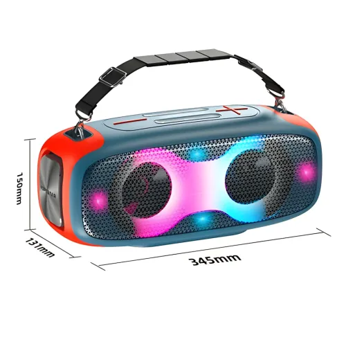 Портативна Bluetooth-колонка Hopestar A30 Party 70Вт, TWS, RGB-підсвітка, IPX6, 8800 мА·год, AUX, USB, BT 4.0 Синій - фото 7